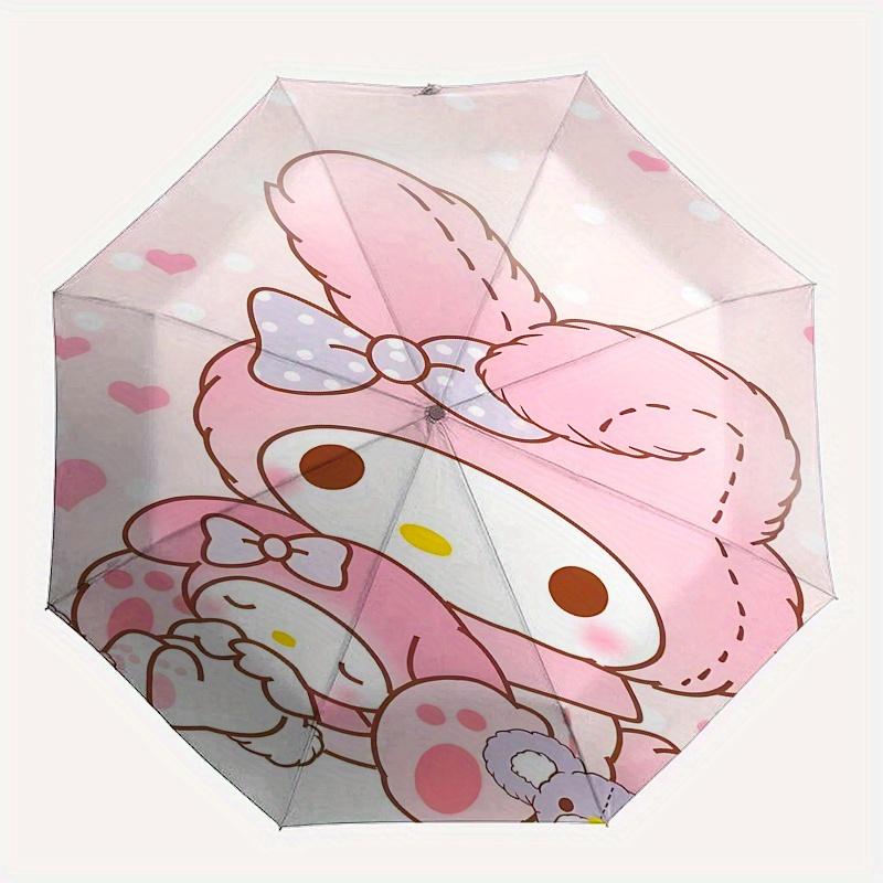 Автоматический складной зонт My Melody, компактный дорожный зонт с 8 спицами для женщин и мужчин, идеальный подарок на день рождения/Рождество, для улицы
