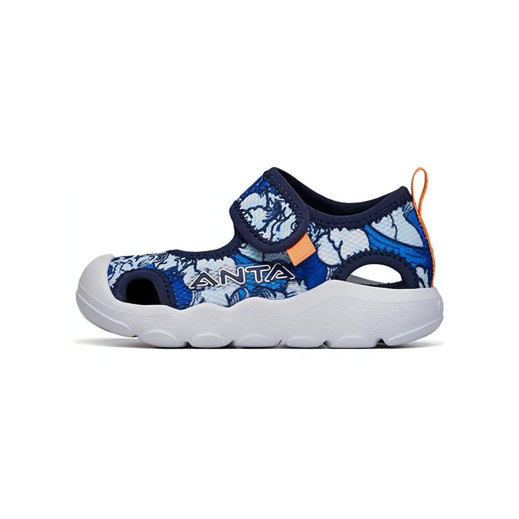 Anta Kids Octopus Trendy Comfortable Non-Slip Shock Absorbing Low-Top Walking Shoes Baby Shoes Blue 312220008-2