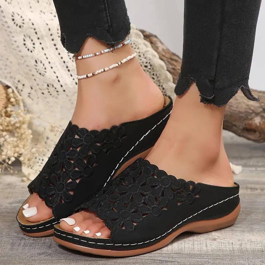 Летние сандалии женские 2025 года на танкетке женские сандалии с поддержкой свода стопы удобные сандалии женские сандалии пляжная обувь