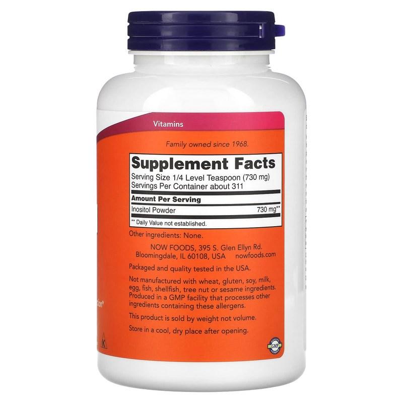NOW Foods Инозитол Порошок, 227г, 1 упаковка