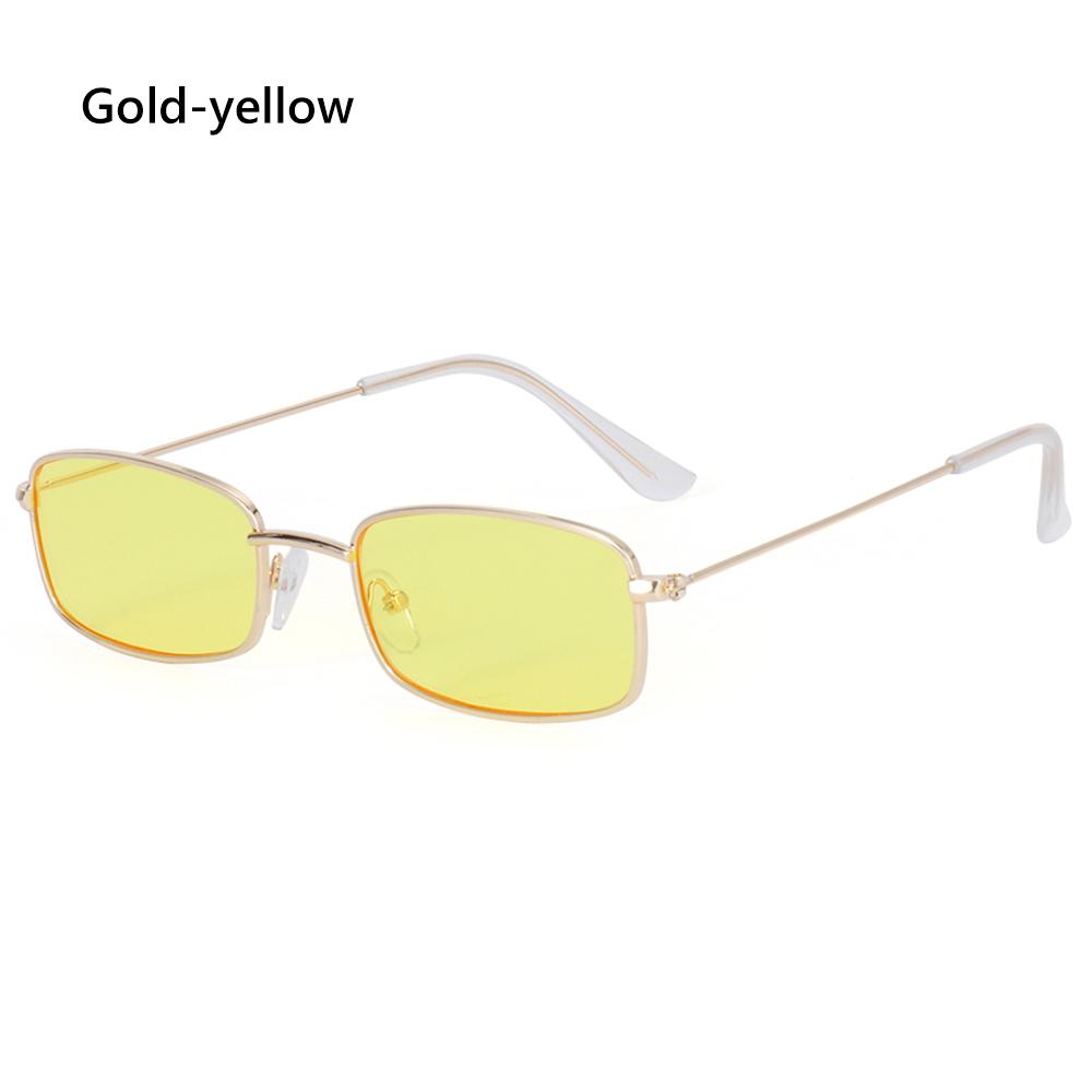 Retro Small Oval Sunglasses Womenbrand Design Shades Classic Candy Color Metal Rectangular Sun Glasses Korea Fashion Eyewear
