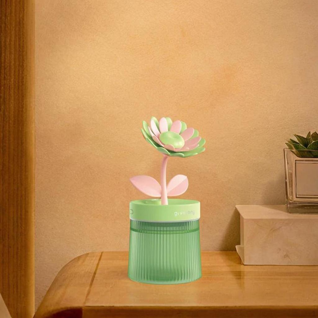 Компактный USB увлажнитель воздуха Flower Design 260 мл Ночной светильник Аромадиффузор для стола