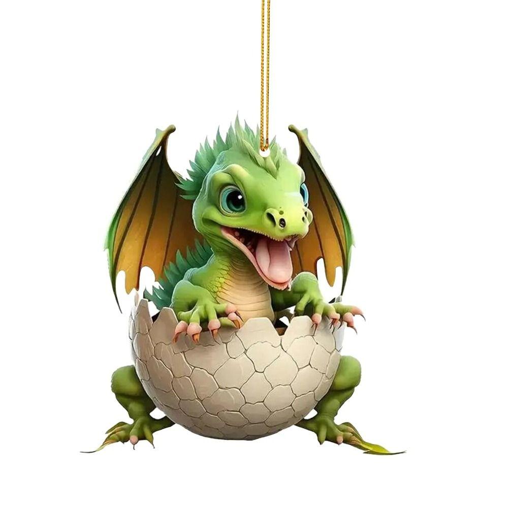 Акриловые Драконы Рождественские Елочные Украшения Новый Год Украшение на Зеркало Заднего Вида Автомобиля Фестиваль