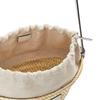 Loewe Embossed Patch Adjustable Shoulder Strap Drawstring Closure Palm Leaf Patchwork Leather Bucket Bag Women Shoulder Bag A223222X01-2163