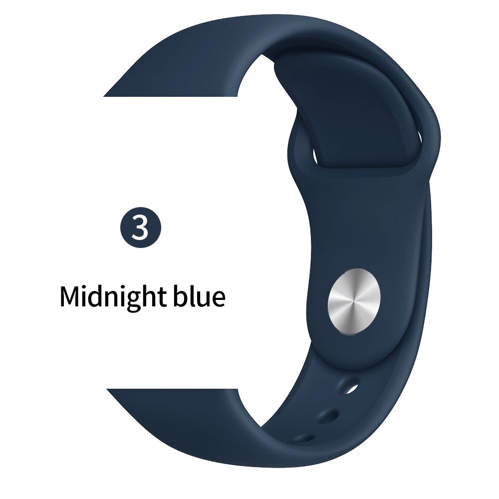 Мягкий спортивный силиконовый ремешок для часов Apple 4 3 2 1 38 мм 42 мм дышащий браслет для Iwatch Series 5 6 SE 40 мм 44 мм ремешок