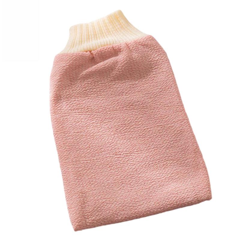 New Solid Color Nordic Bath Towel Exfoliating Glove Double-Sided Bathing Back Scrubber