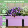 Planter Box Brackets Adjustable Window Box Brackets Sturdy Heavy Duty Planter Box Holder Reusable Window Box