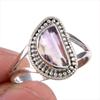 Натуральный аметрин драгоценный камень ручная работа 925 чистое серебро ювелирное кольцо размер 9.5 b5E78