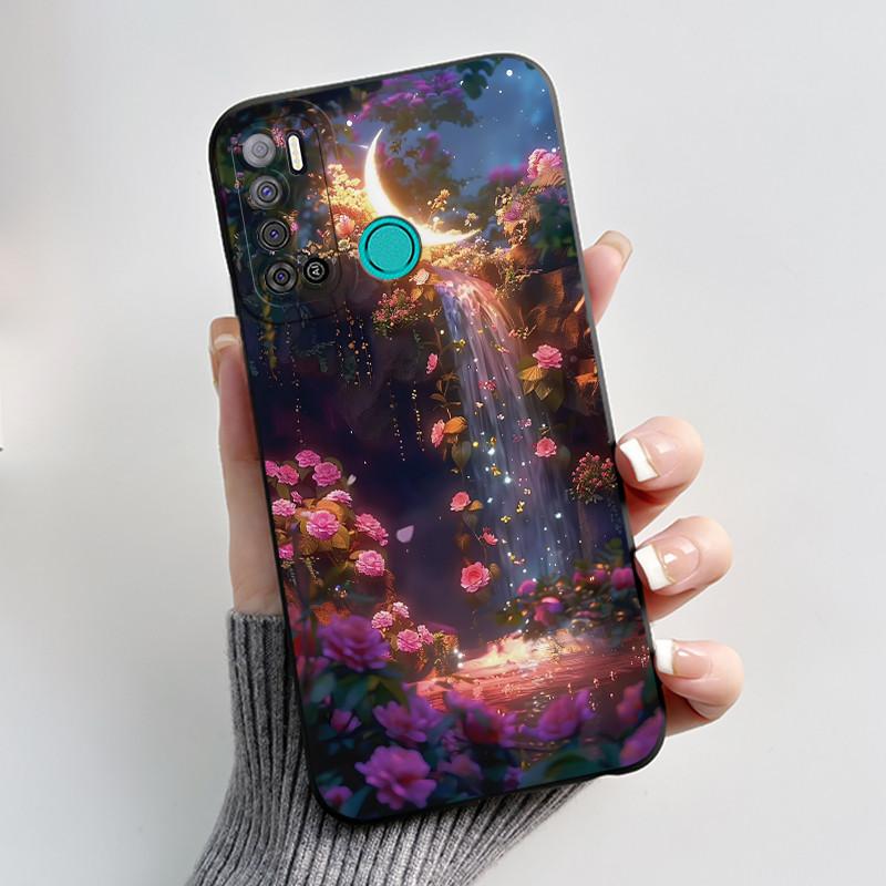 Для Tecno Pouvoir 4 Pouvoir 4 Pro LC7 LC8 Чехол Роскошный Милый Кролик с Сердечками Смешной Чехол для Телефона Черный Силиконовый Защитный Задний Чехол