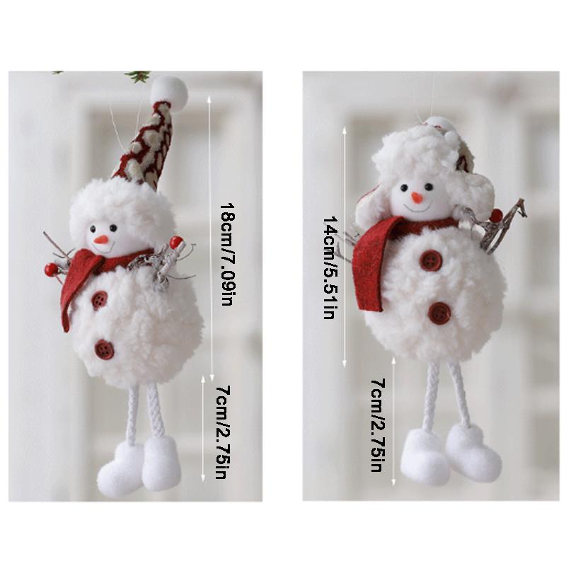 Рождественские украшения, тканевая кукла, подвеска, маленькая фигурка, плюшевый лось, Санта-Клаус, снеговик, елочные украшения, новогодние подарки