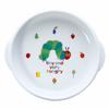 Kanesho Pottery "The Very Hungry Caterpillar" Universal Dishware, Children's Tableware, Easy-Scoop Bowl, Large, Approx. 18cm Diameter, Microwave and D