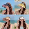 Fashion Summer Sun Hat For Women Large Brim Polyester Sunshade Casual Outdoor