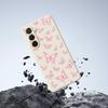 For Samsung Galaxy A36 5G Case Pink Butterflies Pattern Printing Straight Edge TPU Phone Back Cover