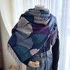 Scarf Women'S European And American Autumn/Winter New Style Double Sided Printed Imitation Cashmere Warm Shawl Versatile Tassel Thickened Neck