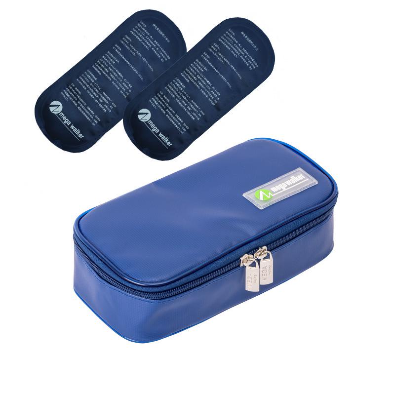 Large Insulated Portable Outdoor Medicine Cooler Bag for Insulin with Ice Pack