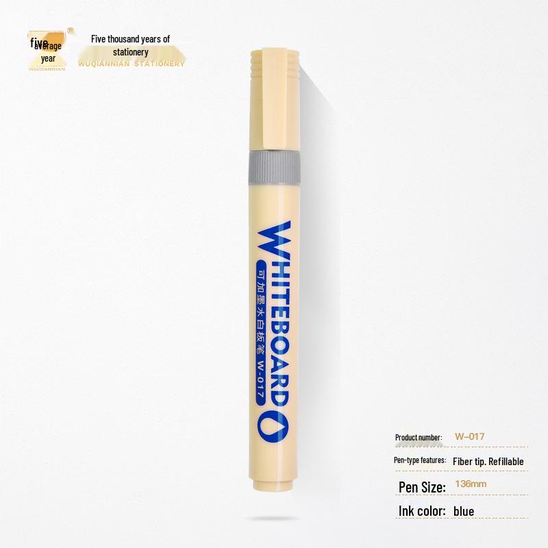 Long-lasting, High-capacity Erasable Whiteboard and Glass Marker with Thick Tip for Easy Erasing and Logo Printing.