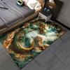 Majestic dragon within mystical cave carpet Yoga living room room decor children's crawling mat doormat area rug
