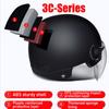 Мужской мотоциклетный шлем, женский электромотор, автомобиль, скутер, велосипед, полушлем с открытым лицом, защитная шляпа с защитой от ультрафиолета, велосипедная кепка с очками