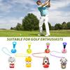 Мультяшный держатель для гольф-ти, пластиковое кольцо для гольф-ти против потери со шнурком, аксессуар для гольфа для мужчин, женщин, гольфистов