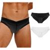 Mens Water Resistant Briefs Pool Party Underwear Solid Color Low Rise Briefs