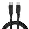 Кабель USB C - USB C Кабель для быстрой зарядки PD 60 Вт Кабель для зарядки USB C Кабель USB Type C Нейлоновый оплетенный кабель для зарядки