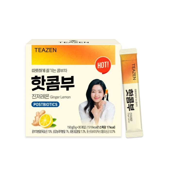 Teazen Новый горячий порошок комбу с имбирем и лимоном, 30 т.