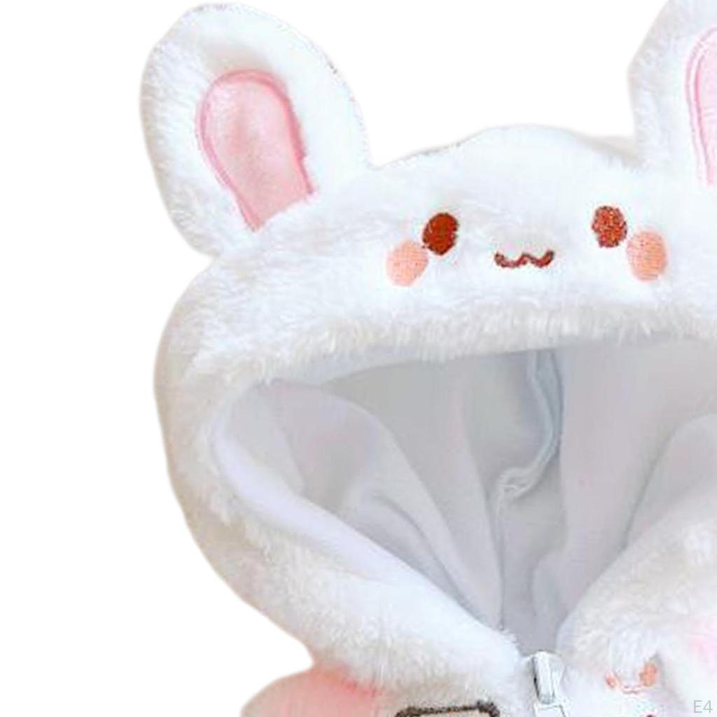 20 см / 7,8 дюйма плюшевая кукольная одежда, комплект из пальто и брюк на молнии, ручная работа, нарядная одежда