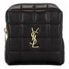 Ysl Металлический Логотип Золотая Фурнитура Стеганая Кожаная Клатч Мини Женский Клатч Черный 778102AABVP1000