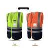 LIKAI High-Visibility Reflective Safety Vest - Fluorescent Yellow Traffic and Construction Jacket