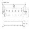 FLEOR 3шт. Винтажные однокатушечные звукосниматели Alnico 5 разной высоты и хамбакер 52/52/52 мм для электрогитары SSH