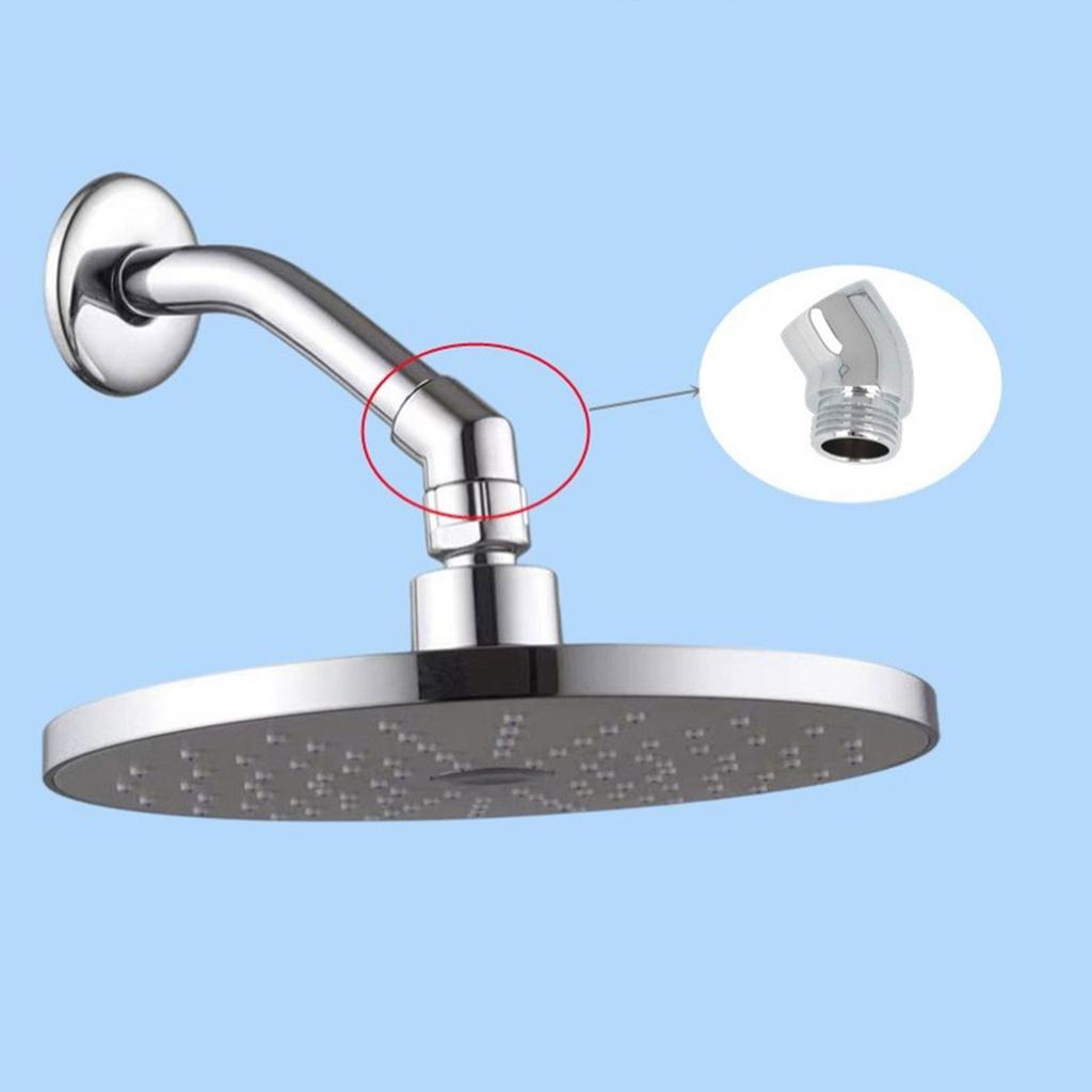 Upgrades Shower Hose Elbow Connector 145 Degree Pipe Adapter Shower Arm Extension Adapter for Extended Reach In Bath