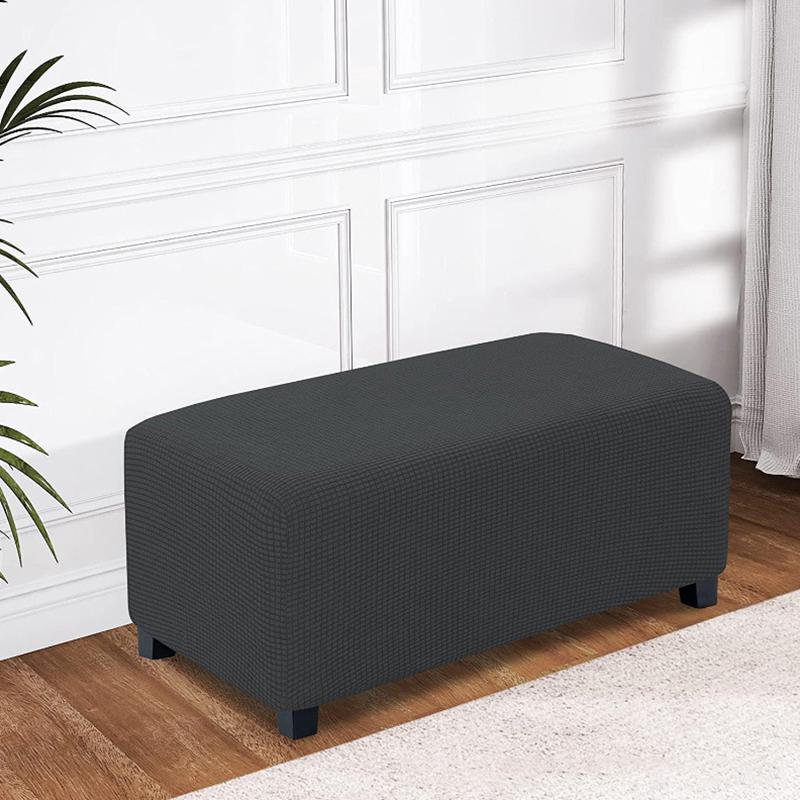 1 шт. Чехол на табурет Прямоугольный Накидка Большой Полиэстер Эластичный Съемный Стрейч Однотонный Защитник Табурета