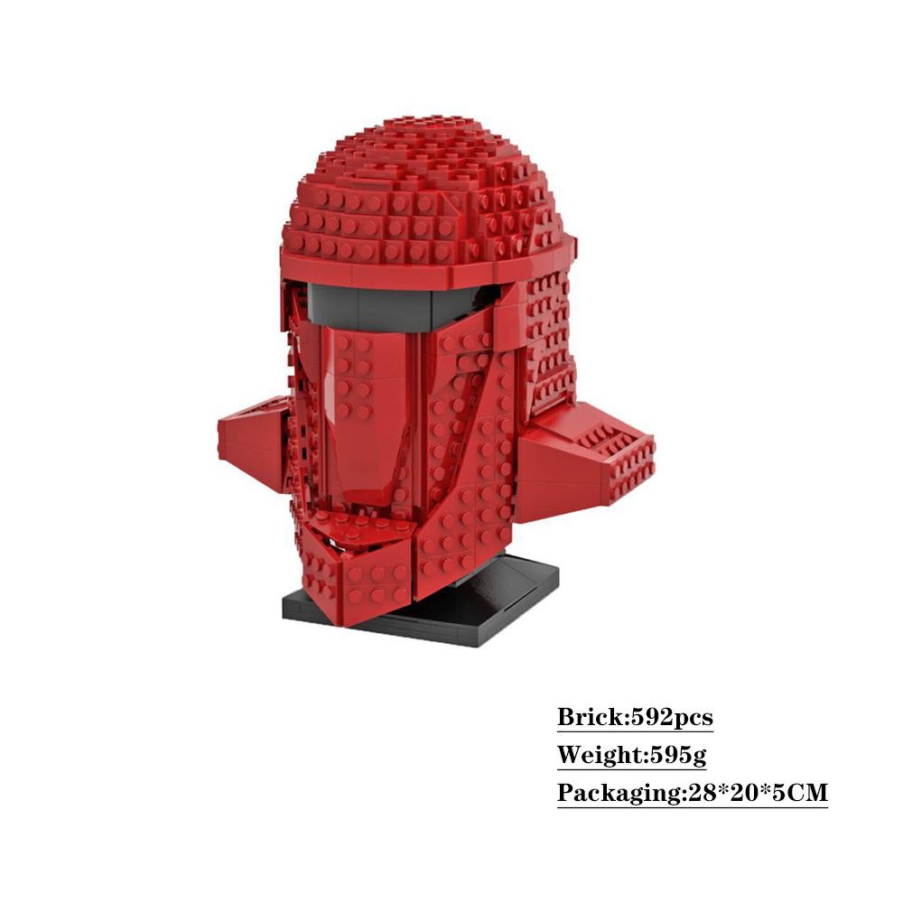 Diy Helmet Creative Assembly Model Building Blocks Kids Educational Bricks Toys Theme Perfect Gift For Children