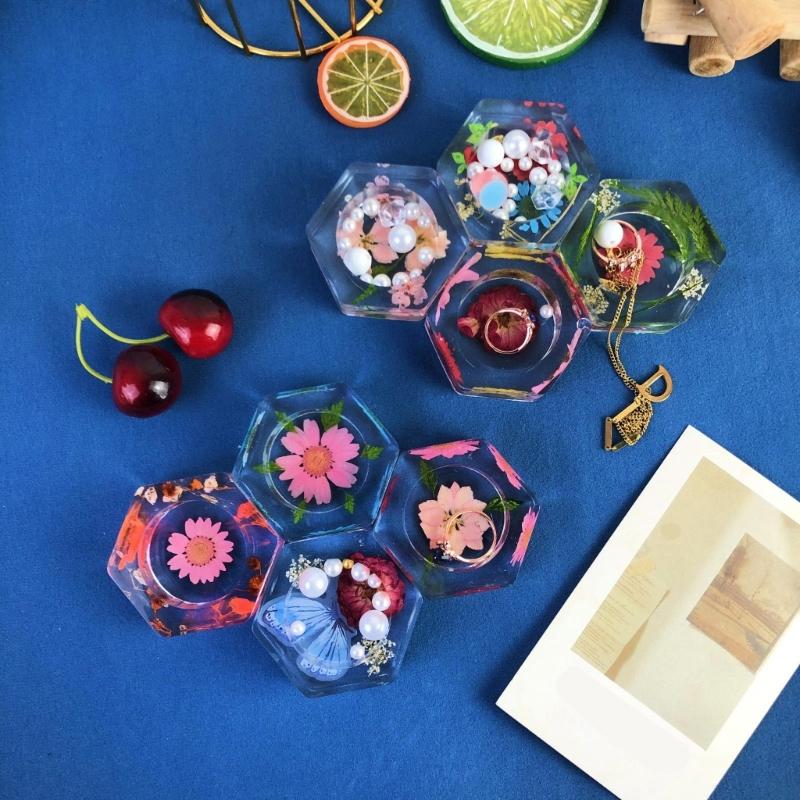 Винтажный шестиугольный подсвечник, силиконовая форма, стильный и прочный подсвечник, полимерные формы, идеально подходящие для поделок ручной работы