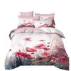 Floral Leaves Bedding Set Watercolor Flower Duvet Cover Flower Double quilt cover Single Twin Double Queen King For Women