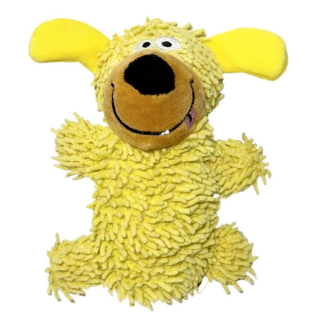 HRMCM* Dog Toy, Squeaky Dog Plush Toy, Dogs Chew Toys for Interactive Play Fun, Crinkly Soft Interactive Plush Animal Toys for Tooth Cleaning