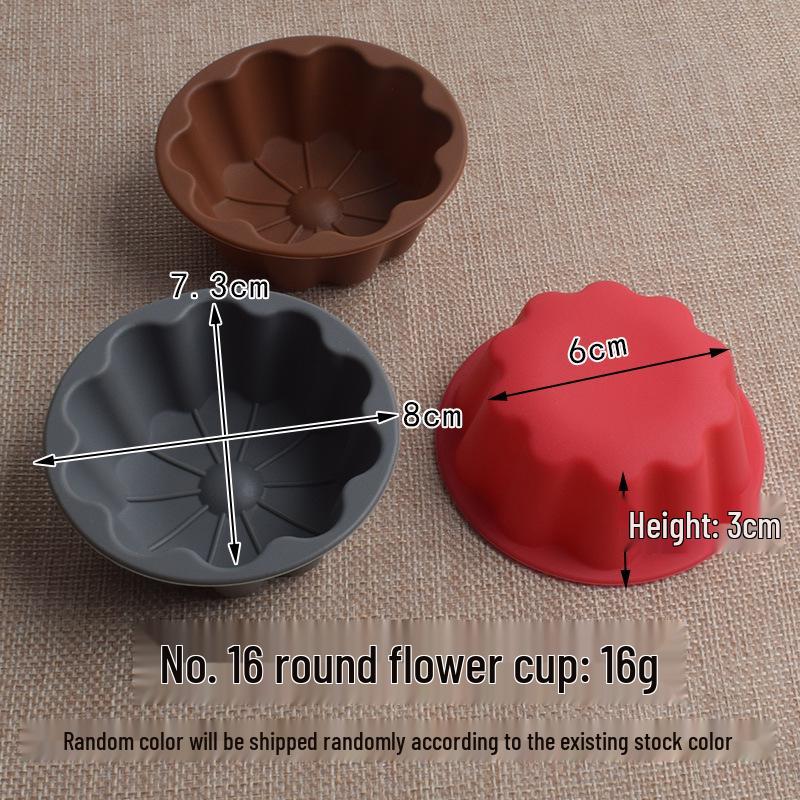 Силиконовая форма для выпечки пончиков и маффинов Jiaju - Легкое извлечение, Полая круглая форма