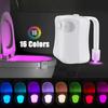 16 Colors Toilet Night Light Motion Sensor Lights Washroom Backlight LED Lamp Toilet Bowl Lighting  Bathroom Decoration