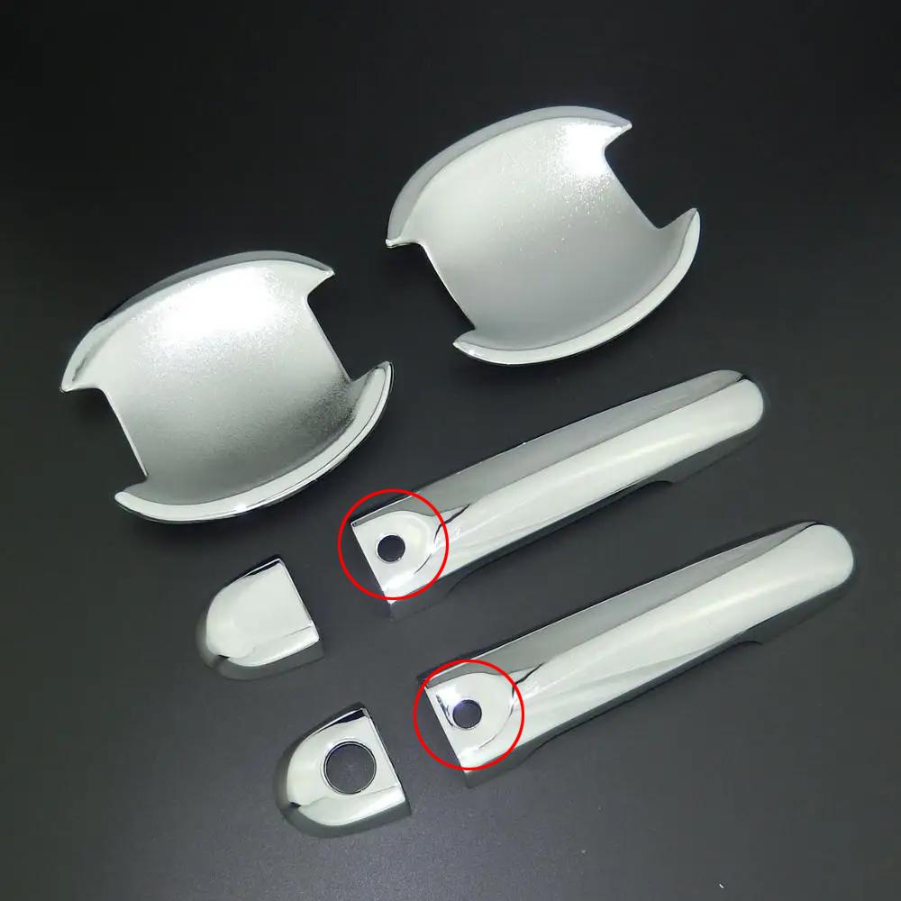 Для Nissan Juke 2011-2018 ABS Chrome Боковая дверная ручка Накладка Отделка и крышка дверной чаши Автомобильный стиль 2012 2013 2014 2015 2016 2017