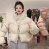 Hooded Short Down Jacket Women's 2025 Winter Fashion Loose Small Thickened White Duck Down Bread Jacket Tide