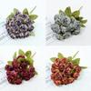 Silk Petals Rose Artificial Flowers 15 Heads Decorative Flower  Party Supplies