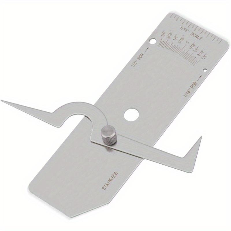 1 комплект сварочных калибровочных инструментов V-WAC, инструменты для контроля сварных швов из нержавеющей стали, калибровочный инструмент для ямок, дюймовый.