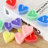 9 Creative Heart-shaped Candles/set Romantic Birthday Candles Lover Candles Dinner Proposal Scene Candles