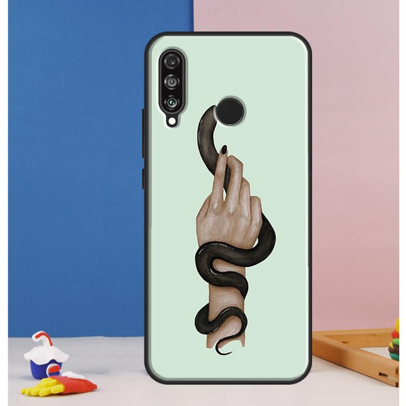Чехол-змея на руку для Huawei Nova 10 9 SE 8i 11i 12i 12s Y60 Y61 Y70 Y90 Y72 Y73 Y91 P60 Pro P30 P40 Lite