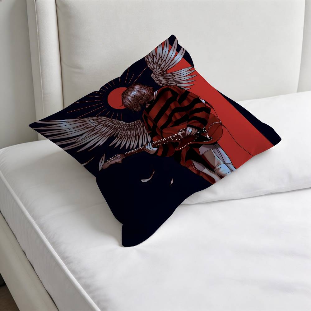 KKurtt Guitar CCobain Square Pillow Case Soft Decorative Throw Pillow Cover for Home Sofa Bed