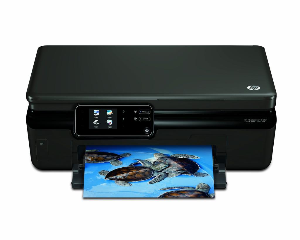 HP Photosmart 5510, совместимый со смартфоном, ePrint, совместимый с беспроводной связью, 4-цветный независимый струйный многофункциональный принтер формата A4 CQ181C#ABJ