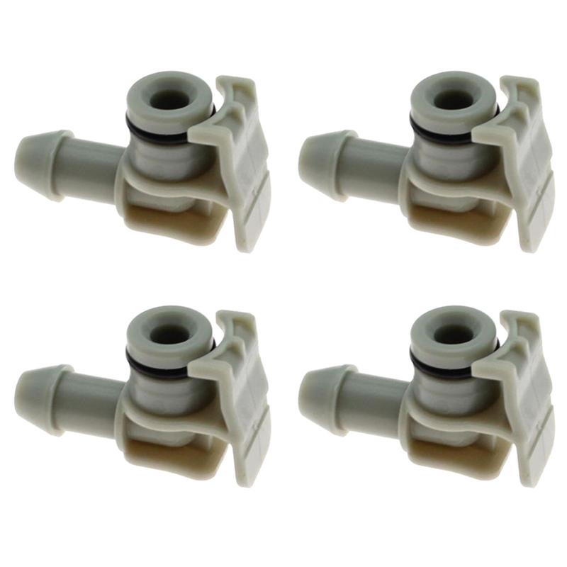 ABLZ-Cleaning Nozzle Connector For Car Headlight- 4Pcs Set Fits For Toyota Camry Prado Lexus RX Is 200 250 350 2010- 90075-1