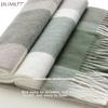 JIUMU (JIUMU) Pure Wool Scarf for Women, Autumn And Winter Shawl, Ladies' Warm Neck Warmer, Christmas Birthday Gift for Women, Gift Box Set