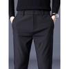 Autumn And Winter Thick Velvet/Regular Solid Color Casual Slim Straight Pants Simple Non Ironing Business Men'S Pants