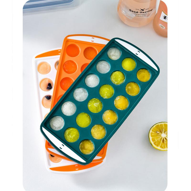 Бытовая форма для кубиков льда, пресс для изготовления льда, легкосъемный лоток для кубиков льда, контейнер для морозильной камеры с хранилищем